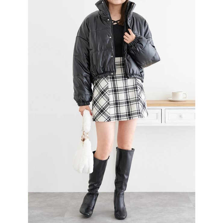 バイヤスチェックミニスカート | LUDIC PARK | 詳細画像17 