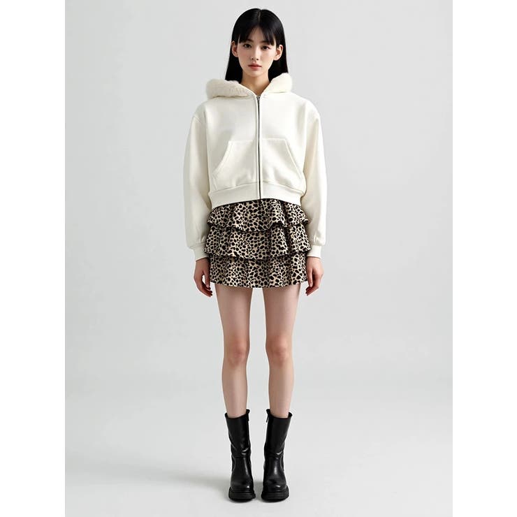 ヒョウ柄フリルミニスカート | LUDIC PARK | 詳細画像6 