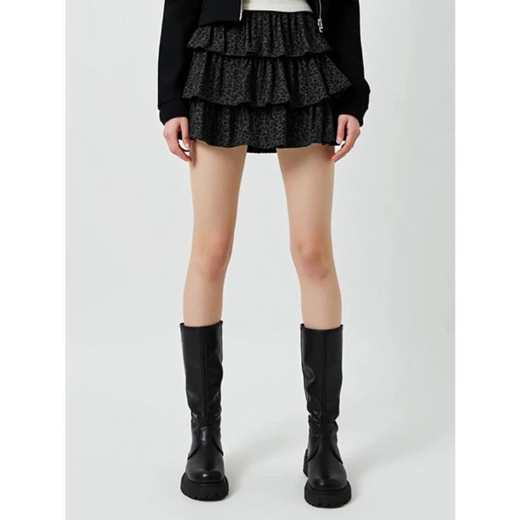 ヒョウ柄フリルミニスカート | LUDIC PARK | 詳細画像11 