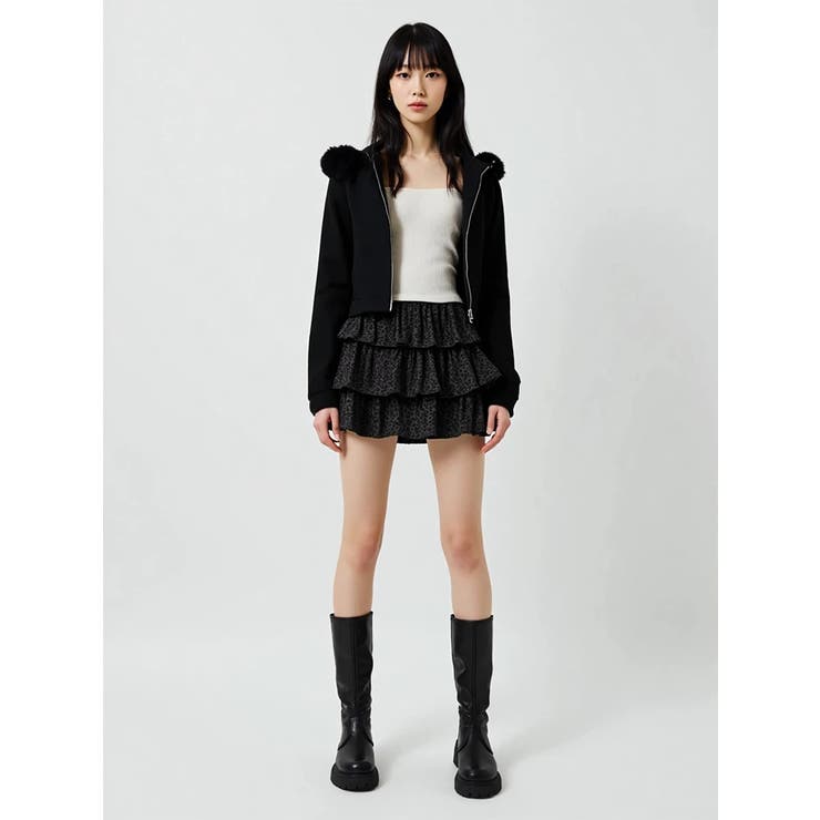 ヒョウ柄フリルミニスカート | LUDIC PARK | 詳細画像15 