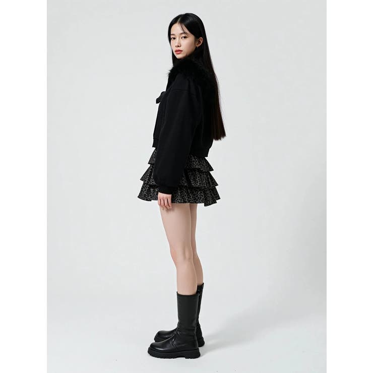 ヒョウ柄フリルミニスカート | LUDIC PARK | 詳細画像17 