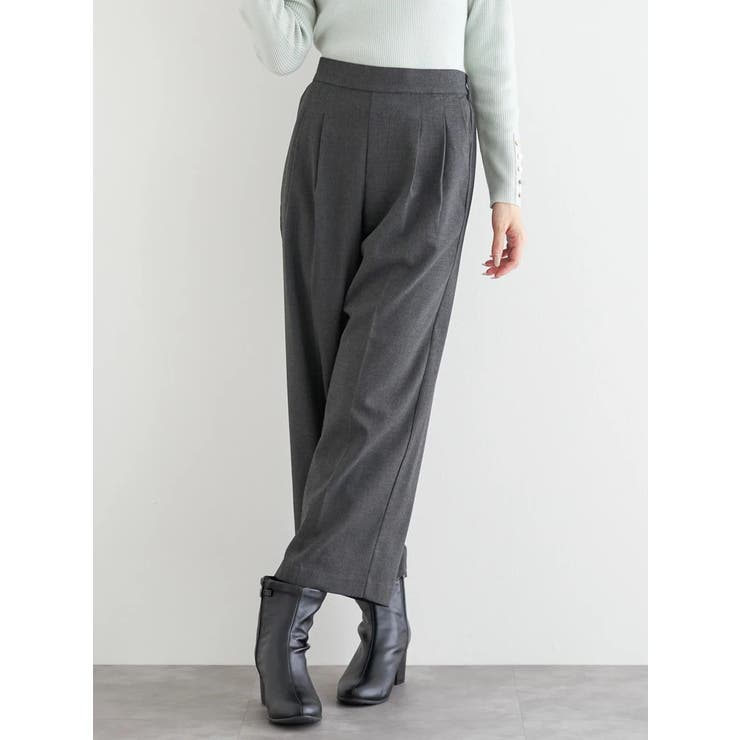 ラクケア 起毛無地ワイドパンツ | LUDIC PARK | 詳細画像2 