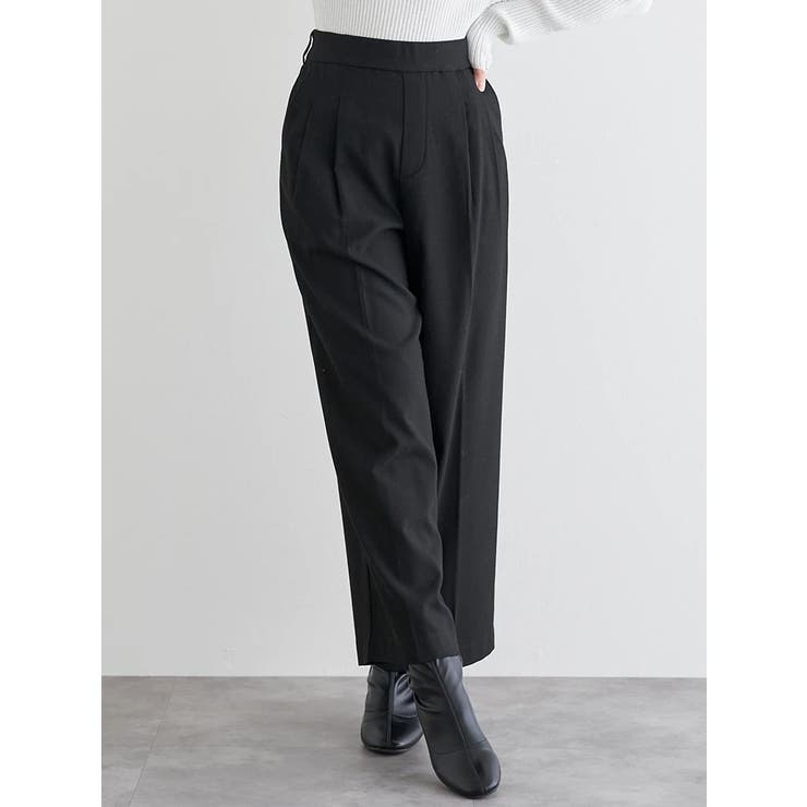 ラクケア 起毛無地ワイドパンツ | LUDIC PARK | 詳細画像6 