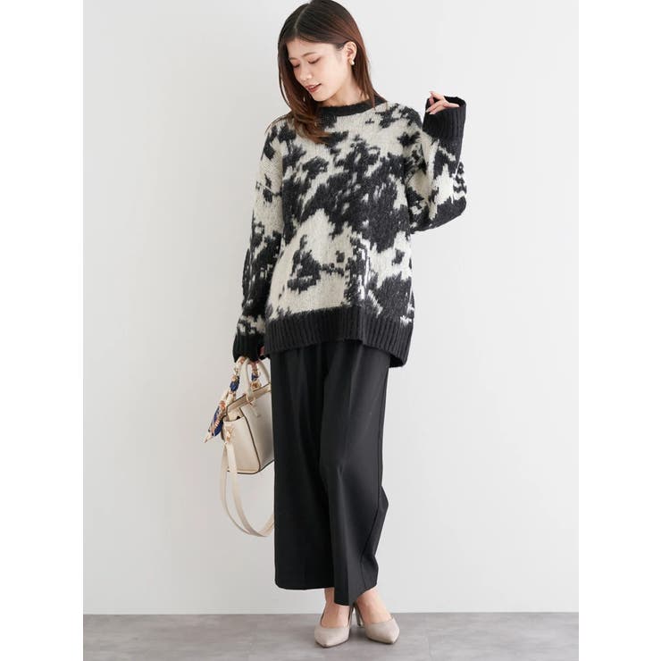 ラクケア 起毛無地ワイドパンツ | LUDIC PARK | 詳細画像11 