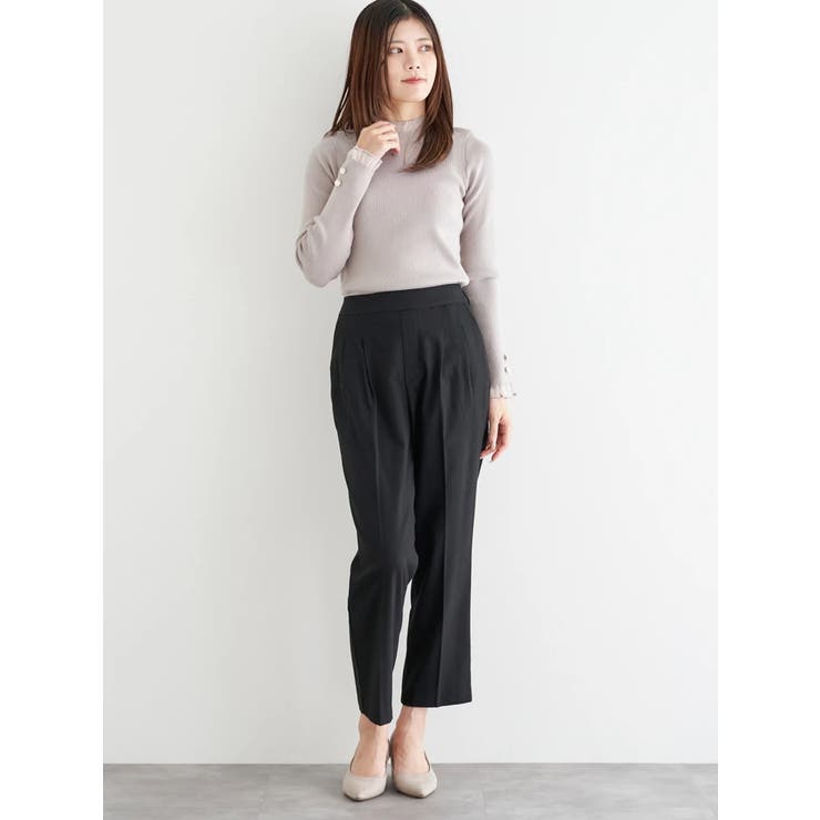 ラクケア 起毛無地テーパードパンツ | LUDIC PARK | 詳細画像5 