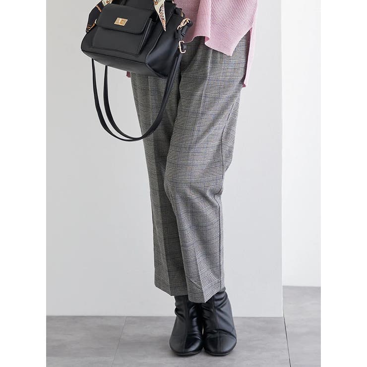 ラクケア チェック柄テーパードパンツ | LUDIC PARK | 詳細画像12 