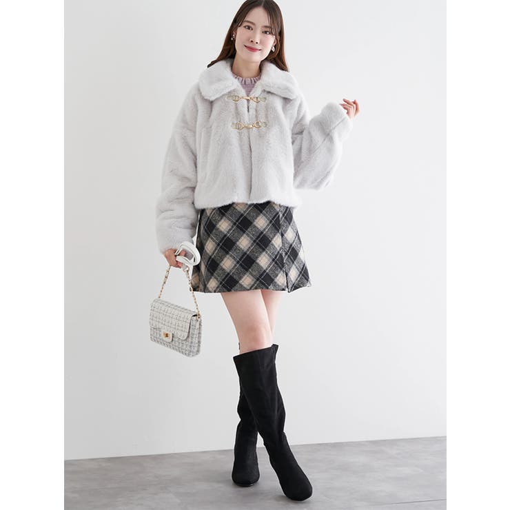 ファーショート丈ダッフルジャケット | LUDIC PARK | 詳細画像6 