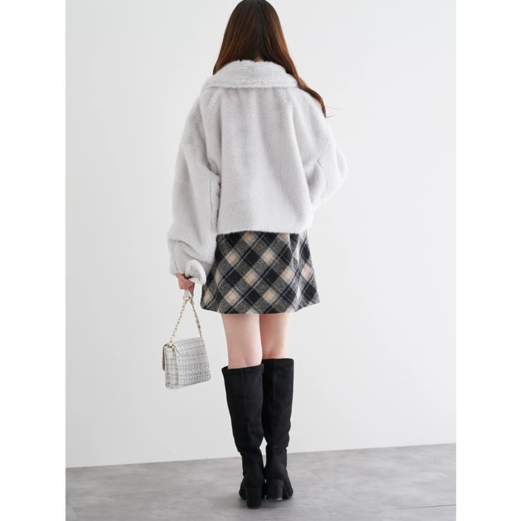 ファーショート丈ダッフルジャケット | LUDIC PARK | 詳細画像9 