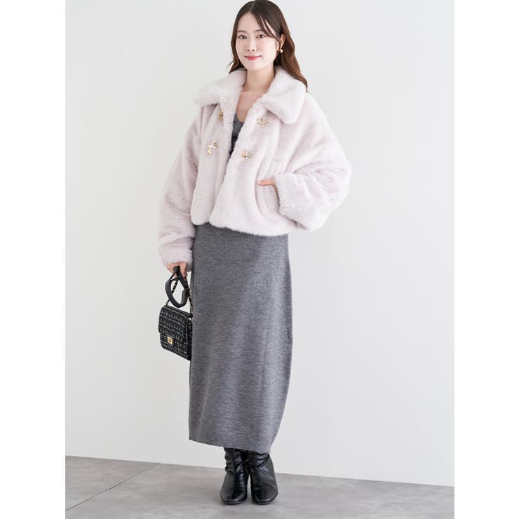 ファーショート丈ダッフルジャケット | LUDIC PARK | 詳細画像13 