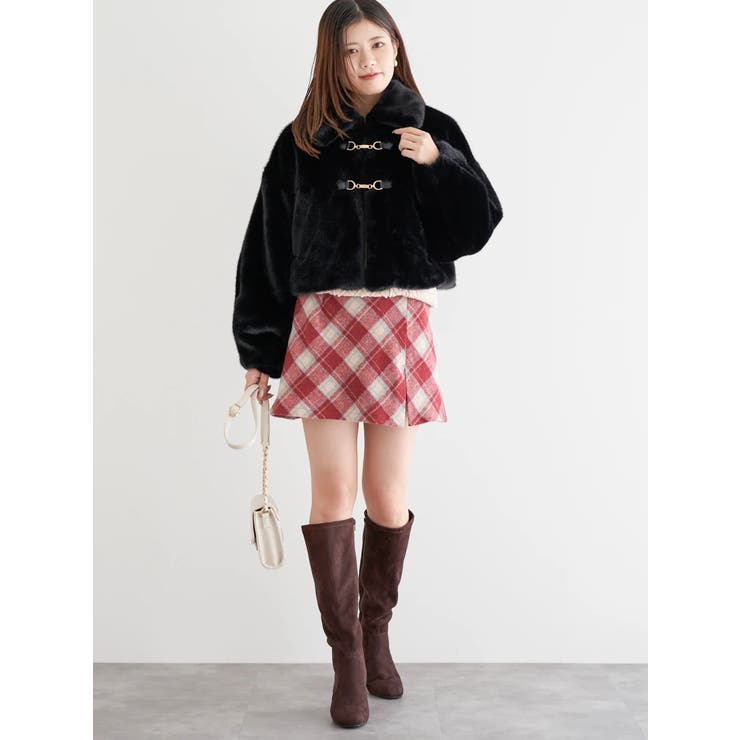 ファーショート丈ダッフルジャケット | LUDIC PARK | 詳細画像27 