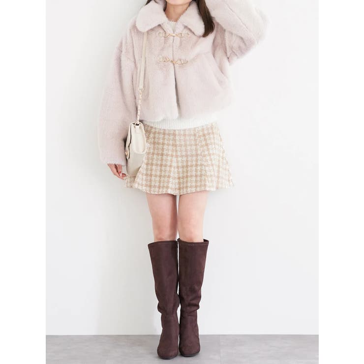 ファーショート丈ダッフルジャケット | LUDIC PARK | 詳細画像32 