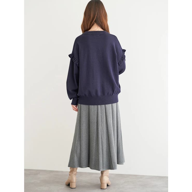 ニット地柄プリーツスカート | LUDIC PARK | 詳細画像9 