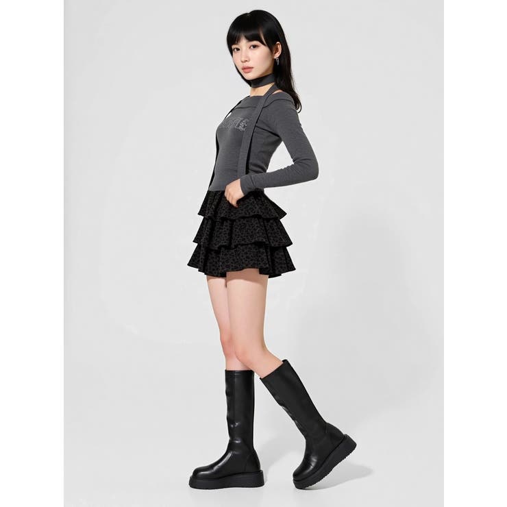 ラインストーンバックルオフショルニット | LUDIC PARK | 詳細画像8 