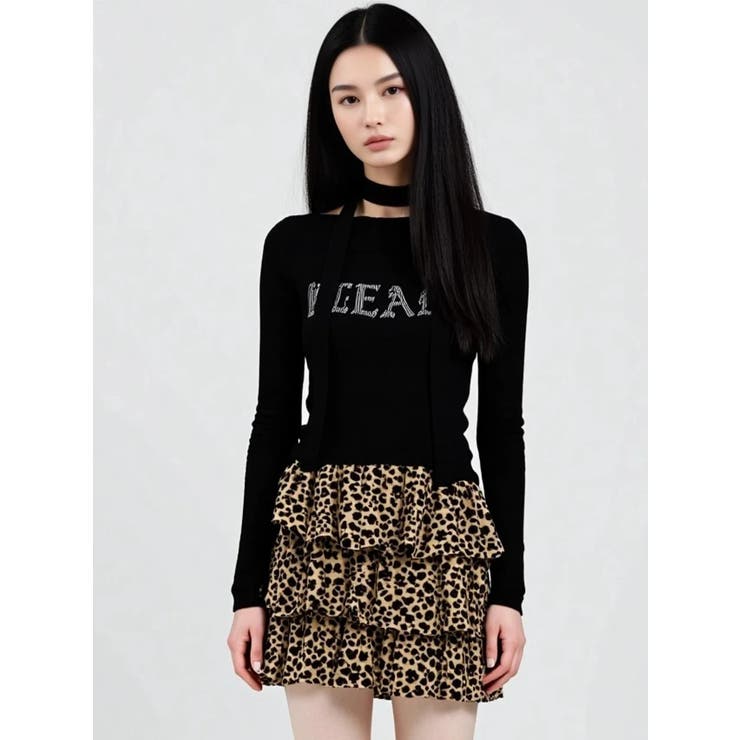 ラインストーンバックルオフショルニット | LUDIC PARK | 詳細画像15 