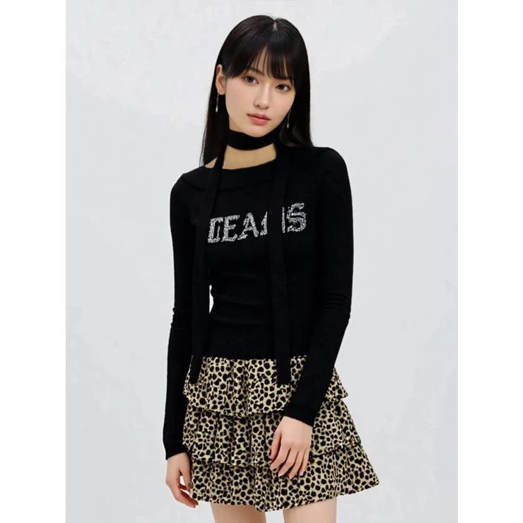 ラインストーンバックルオフショルニット | LUDIC PARK | 詳細画像16 