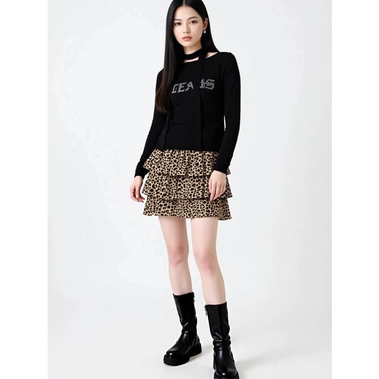 ラインストーンバックルオフショルニット | LUDIC PARK | 詳細画像21 