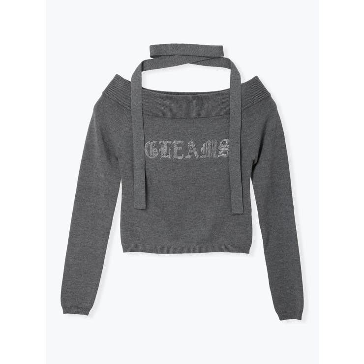 ラインストーンバックルオフショルニット | LUDIC PARK | 詳細画像25 