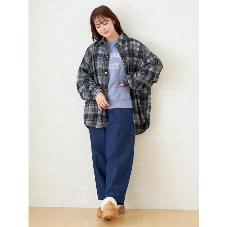 カレッジロゴ刺繍プルオーバー | LUDIC PARK | 詳細画像19 