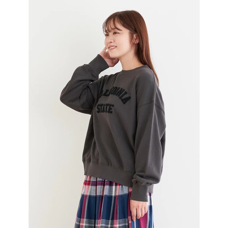 カレッジロゴ刺繍プルオーバー | LUDIC PARK | 詳細画像23 