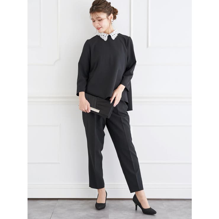 【Wクロス】2WAYレース襟ブラウス(セットアップ可) | LUDIC PARK | 詳細画像6 