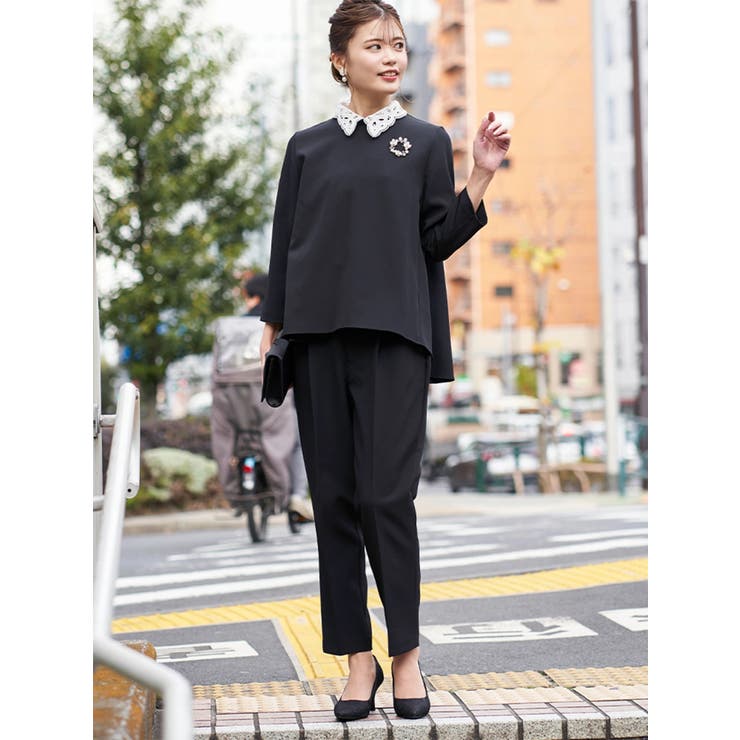 【Wクロス】2WAYレース襟ブラウス(セットアップ可) | LUDIC PARK | 詳細画像11 