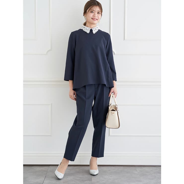 【Wクロス】2WAYレース襟ブラウス(セットアップ可) | LUDIC PARK | 詳細画像14 