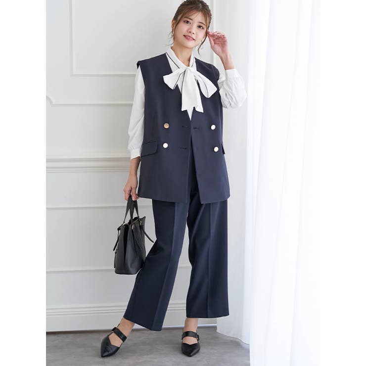 【Wクロス】Wボタンノーカラーベスト(セットアップ可) | LUDIC PARK | 詳細画像4 