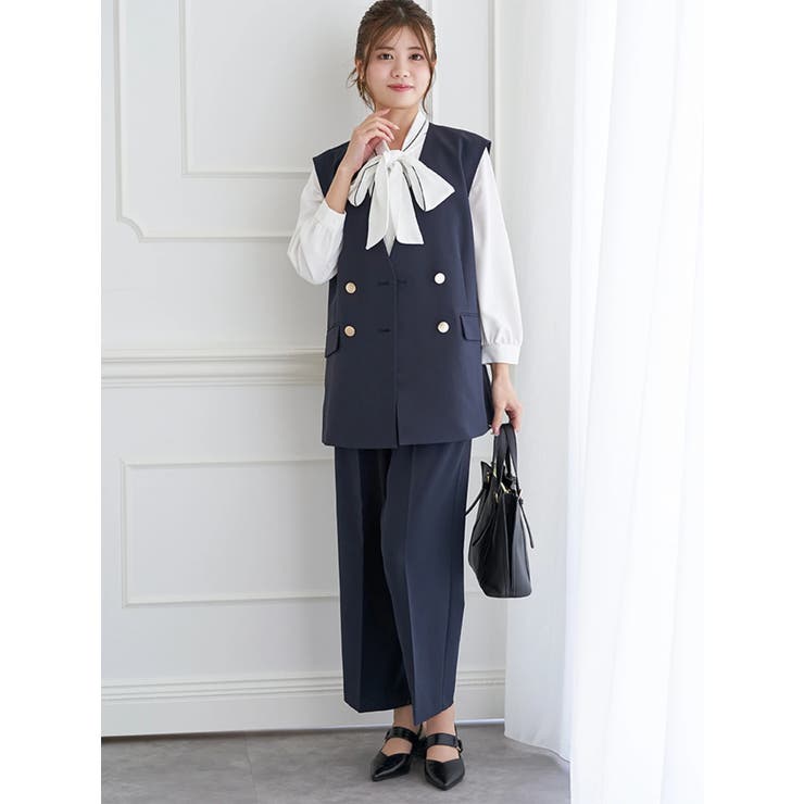 【Wクロス】Wボタンノーカラーベスト(セットアップ可) | LUDIC PARK | 詳細画像5 