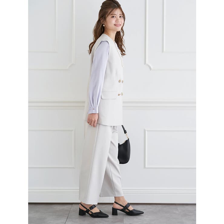 【Wクロス】Wボタンノーカラーベスト(セットアップ可) | LUDIC PARK | 詳細画像13 