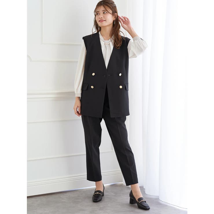 【Wクロス】Wボタンノーカラーベスト(セットアップ可) | LUDIC PARK | 詳細画像19 