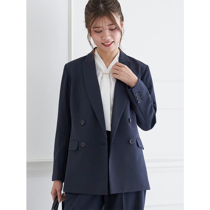 【Wクロス】Wボタンテーラードジャケット(セットアップ可) | LUDIC PARK | 詳細画像2 