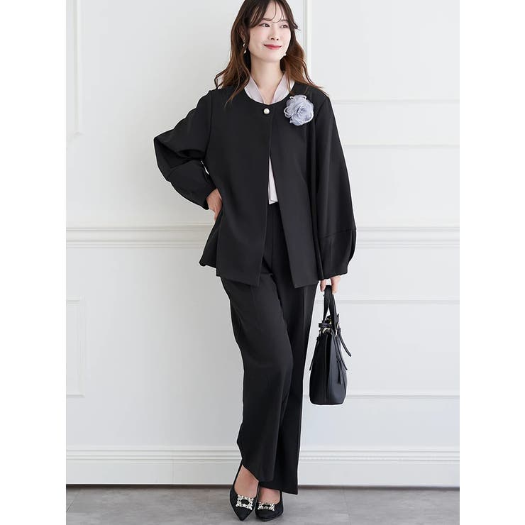 【マルチストレッチ】パールボタンポンチョジャケット(セットアップ可) | LUDIC PARK | 詳細画像19 