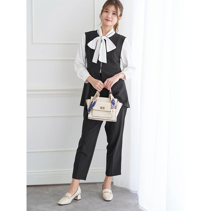 【ストレッチツイル】ペプラムベスト(セットアップ可) | LUDIC PARK | 詳細画像4 