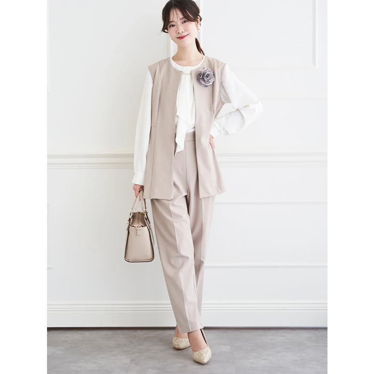 【ストレッチツイル】ペプラムベスト(セットアップ可) | LUDIC PARK | 詳細画像19 