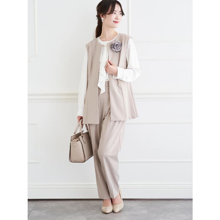 【ストレッチツイル】ペプラムベスト(セットアップ可) | LUDIC PARK | 詳細画像20 