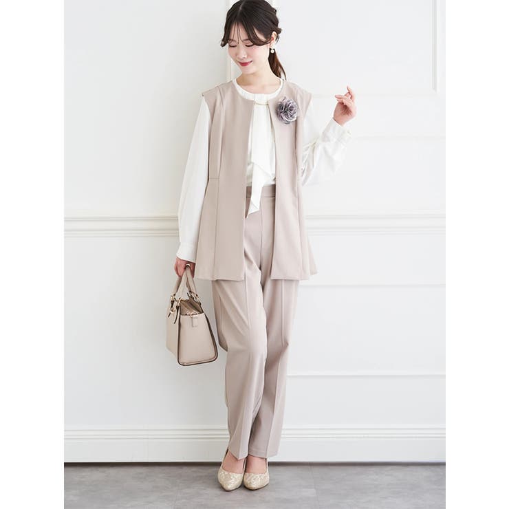 【ストレッチツイル】ペプラムベスト(セットアップ可) | LUDIC PARK | 詳細画像21 