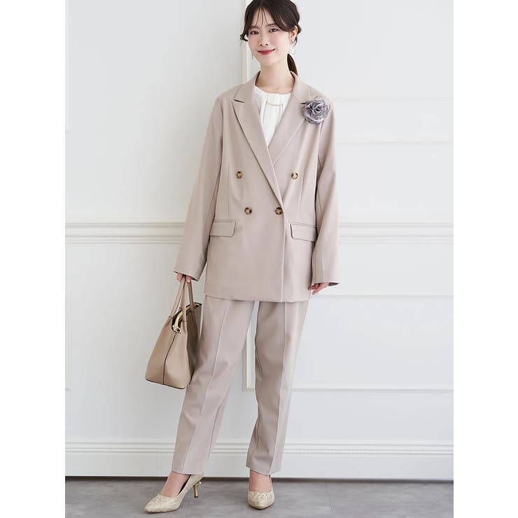 【ストレッチツイル】Wボタンテーラードジャケット(セットアップ可) | LUDIC PARK | 詳細画像13 