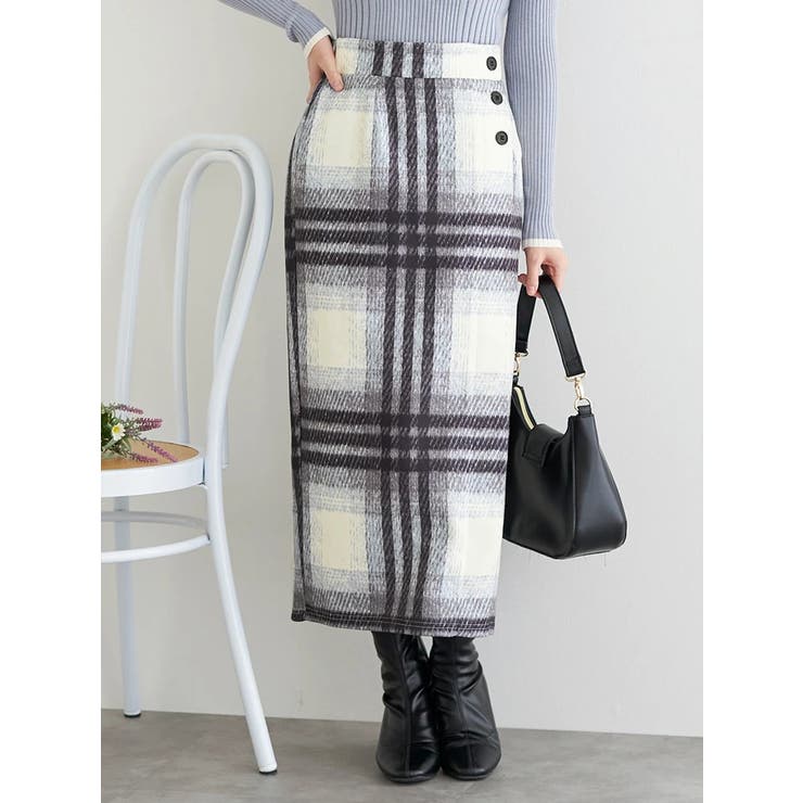 チェックナロースカート | LUDIC PARK | 詳細画像1 