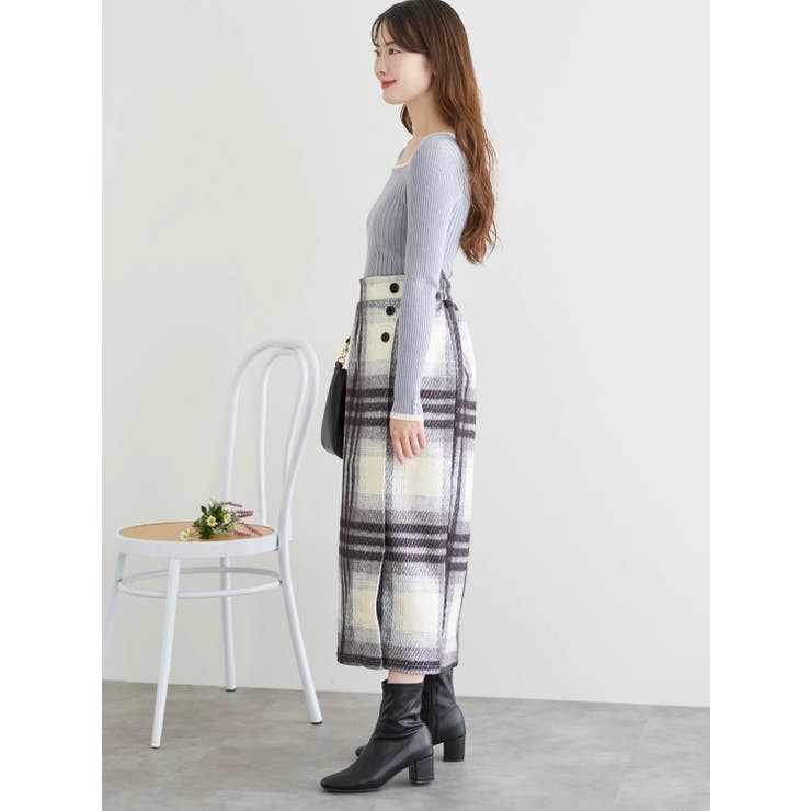 チェックナロースカート | LUDIC PARK | 詳細画像8 