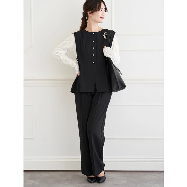 【ストレッチツイル】ノーカラーベスト(セットアップ可) | LUDIC PARK | 詳細画像25 