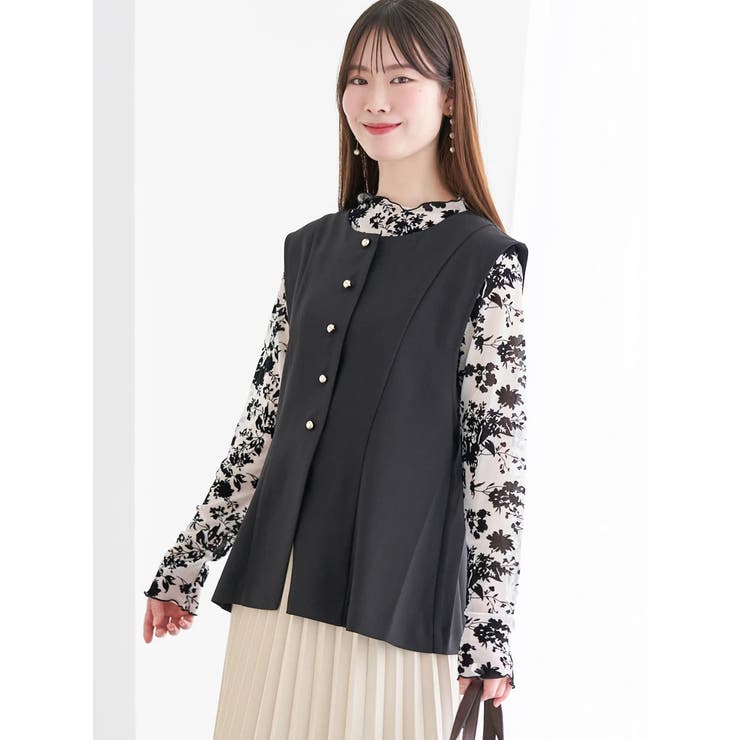 【ストレッチツイル】ノーカラーベスト(セットアップ可) | LUDIC PARK | 詳細画像26 