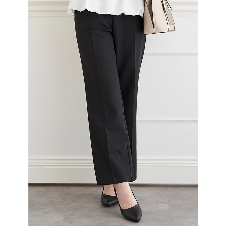 黒 | 【マルチストレッチ】ストレートパンツ(セットアップ可) | LUDIC PARK