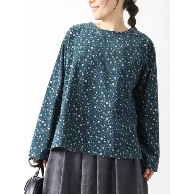 花柄コーデュロイブラウス | LUDIC PARK | 詳細画像1 