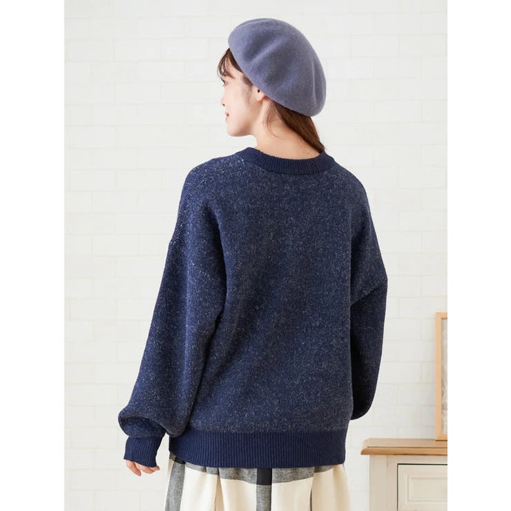 モヘアタッチロゴニットプルオーバー | LUDIC PARK | 詳細画像4