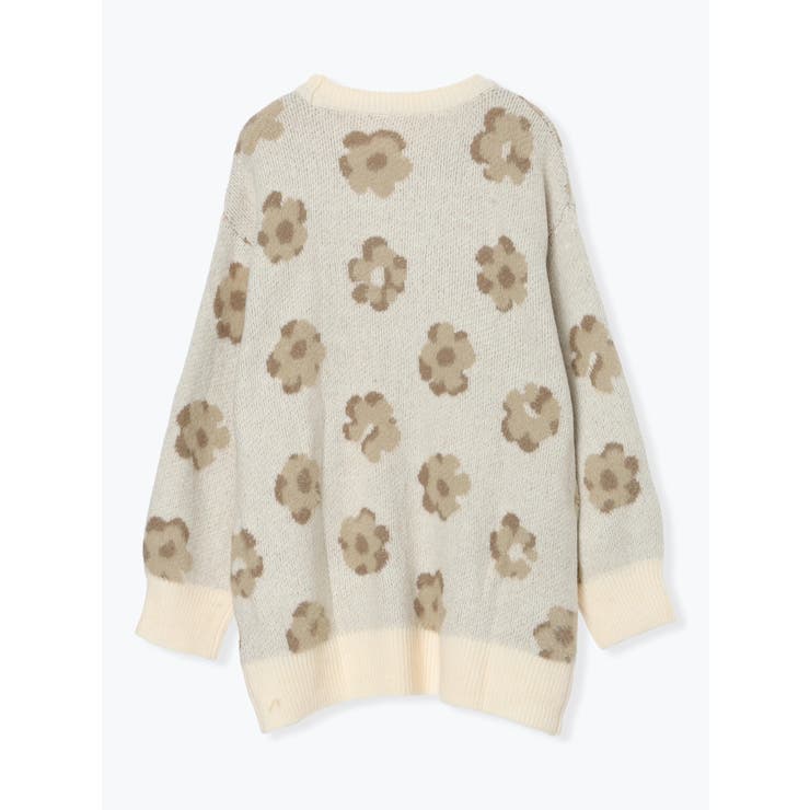 フラワー柄ニットプルオーバー | LUDIC PARK | 詳細画像2