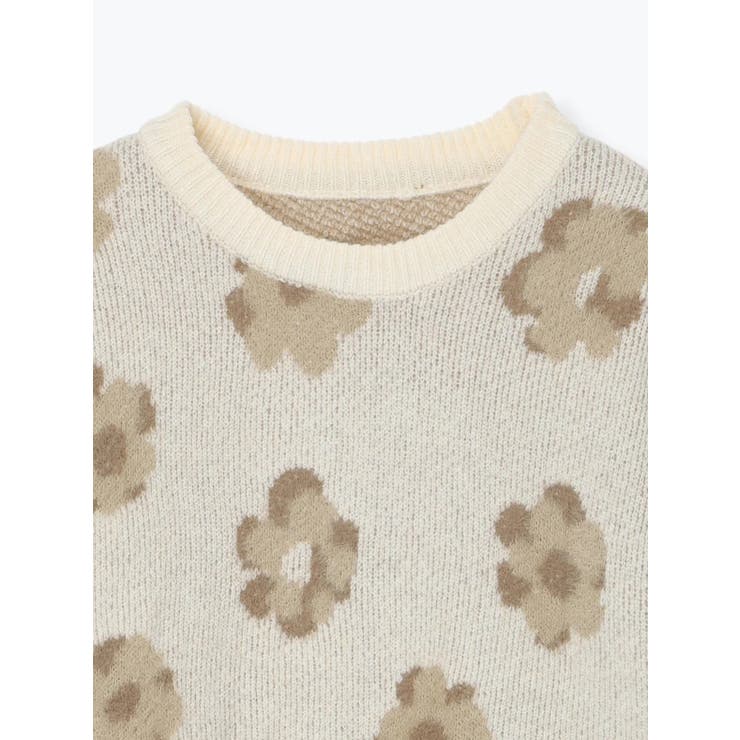 フラワー柄ニットプルオーバー | LUDIC PARK | 詳細画像3