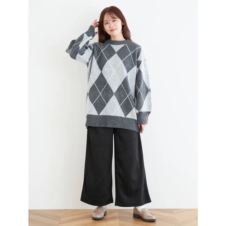 アーガイル柄ニットプルオーバー | LUDIC PARK | 詳細画像14