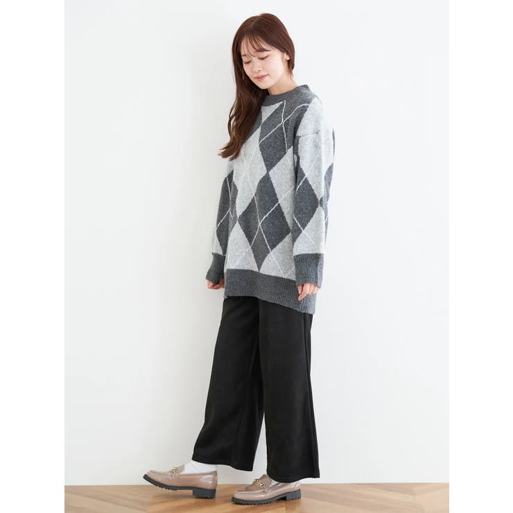 アーガイル柄ニットプルオーバー | LUDIC PARK | 詳細画像17