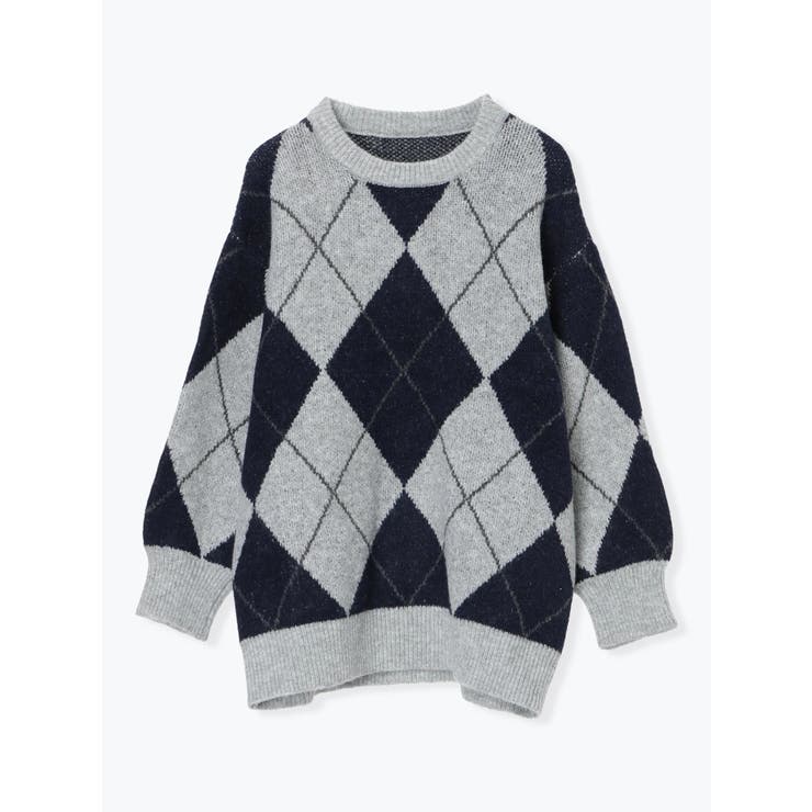 アーガイル柄ニットプルオーバー | LUDIC PARK | 詳細画像42
