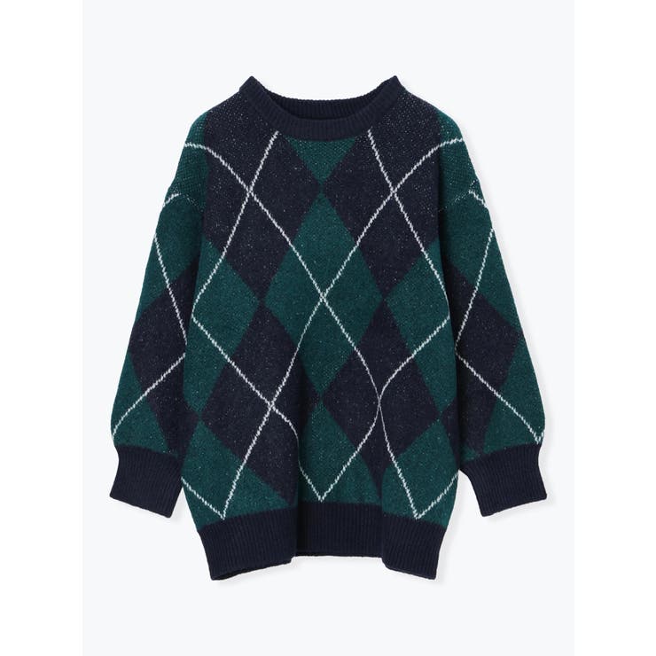 アーガイル柄ニットプルオーバー | LUDIC PARK | 詳細画像43